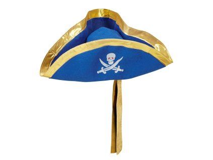 Klobouk pirat modry