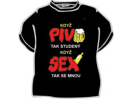 Tricko kdyz pivo