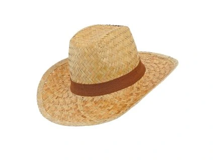 Slamak s hnedou stuhou