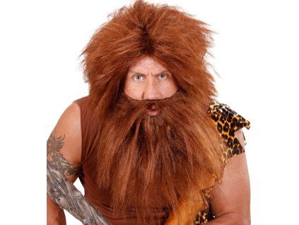 Praclovek paruka s vousy