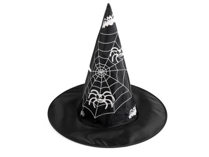 Klobouk carodejnicky s pavouky a netopyry