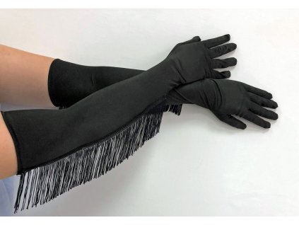 Rukavice cerne s trasnemi