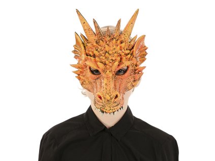 Maska drak oranzovy