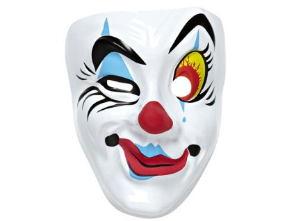 Maska klaun se zlutym okem