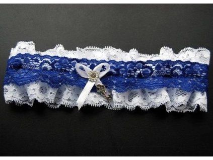 Tmave modry podvazek pro nevestu