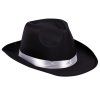 Klobouk gangster fedora - černý