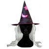Klobouk carodejnicky s vlasy fialovy