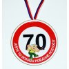 Medaile k 70. narozeninám pro muže
