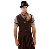 Hnedy klobouk steampunk