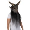 Maska krampus s vlasy