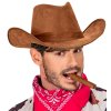 Klobouk kovboj hnedy