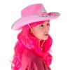 Ruzovy kovbojsky klobouk