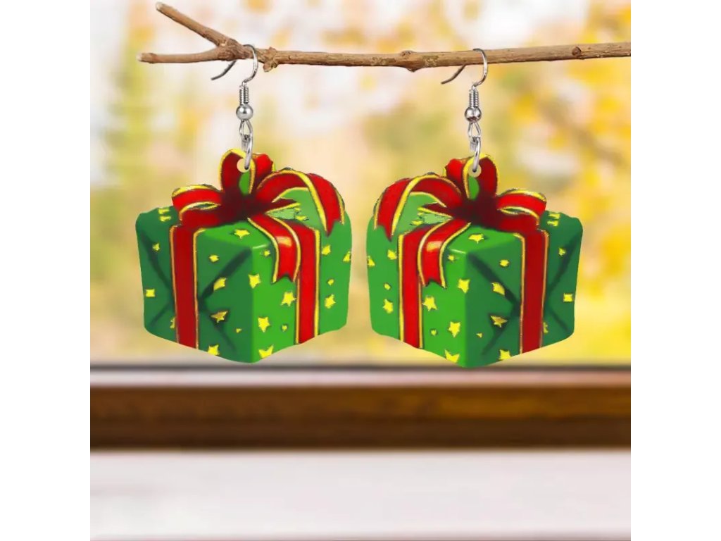 Náušnice vánoční dárek