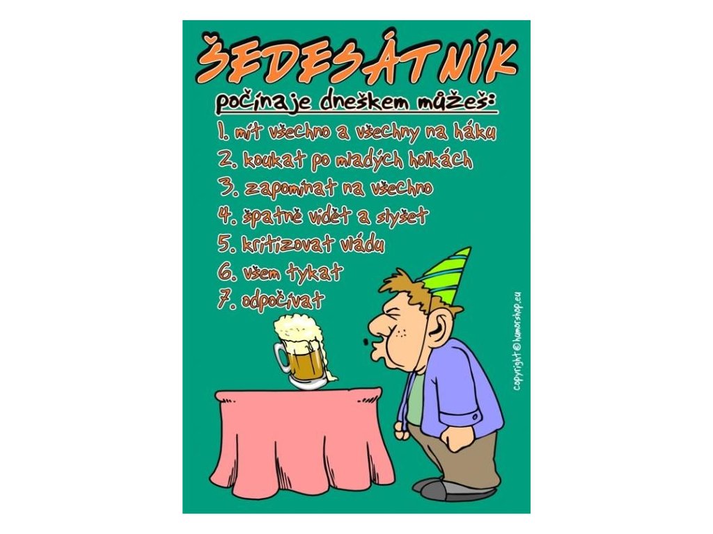 Certifikát pro Šedesátníka č. 42