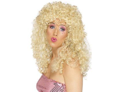 Blond dlouhá kudrnatá paruka Boogie Babe 80. léta
