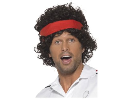 Paruka 80. léta  Tenista