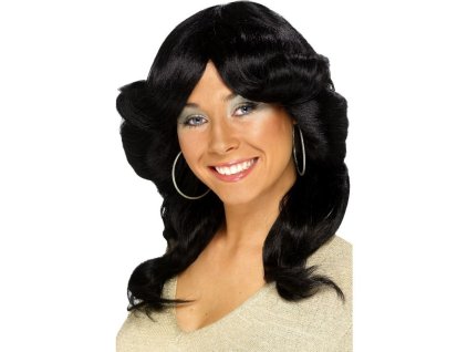 Paruka 70. léta černá