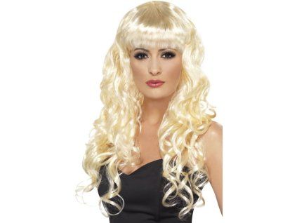 Blond dlouhá kudrnatá paruka Siren