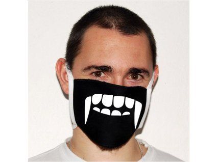 Rouška Upír bílá