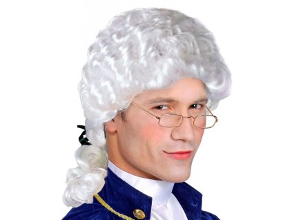 Paruka barokní bílá Markýz