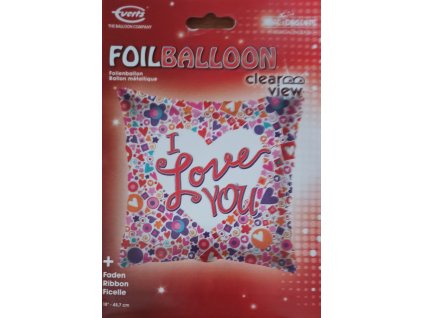 Balónek celofán I LOVE YOU