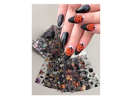 Samolepky na nehty Halloween