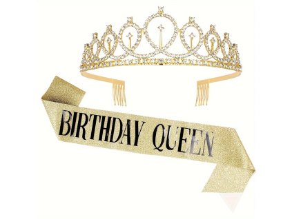 Sada Happy Queen -  šerpa a korunka