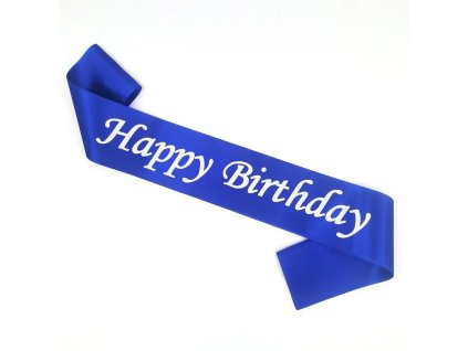 Šerpa Happy Birthday- modrá