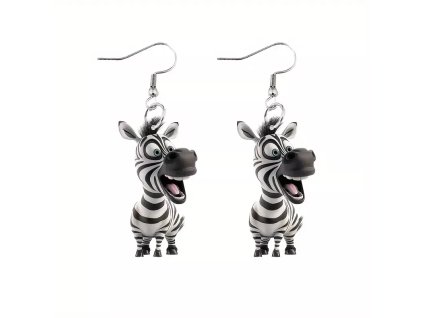 Náušnice zebra