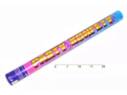 Konfety vystřelovací 60 cm barevné