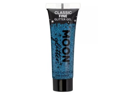 Třpytky na tělo - Moon Glitter Classic Fine  - modré 12ml