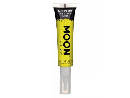 Barva na obličej - Moon Glow Intense Neon UV - se štětečkem - žlutá 15ml