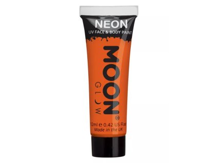 Líčidlo na obličej a tělo- Moon Glow Intense Neon UV - oranžová 12 ml