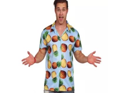 kostym havajska kosile ananas m 48 50