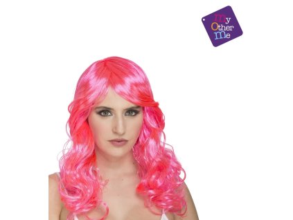 Paruka neon růžová