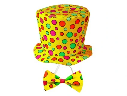 klaunsky klobouk a motylek