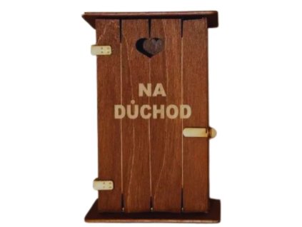 Pokladnička kadibudka dřevěná - Na důchod