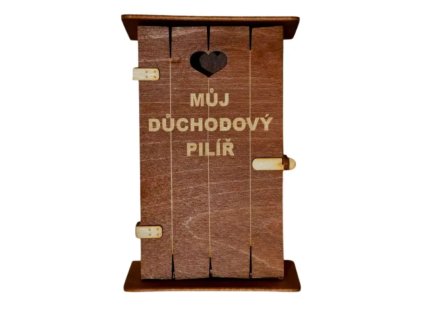 Pokladnička kadibudka dřevěná - Důchodový pilíř