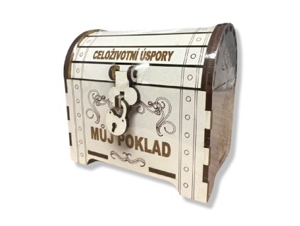 Pokladnička - Truhla-  Celoživotní úspory