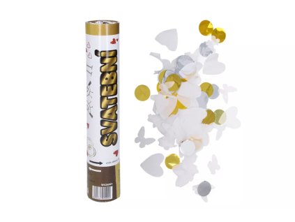 Konfety vystřelovací svatební 30cm