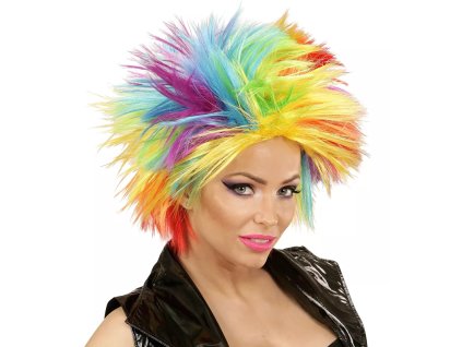 Paruka dámská duhová punk