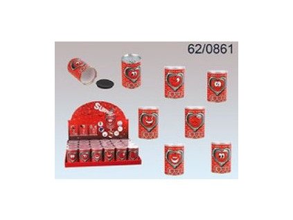 Zamilovaná plechovka na dárek - Love