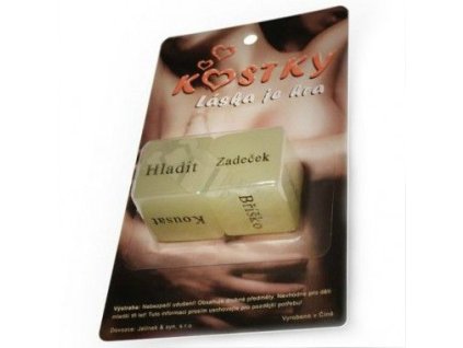 Kostky svítící - 2ks 1,5x1,5x1,5 cm