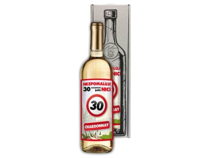 Dárkové víno - Vše nejlepší 30 - bílé 750ml