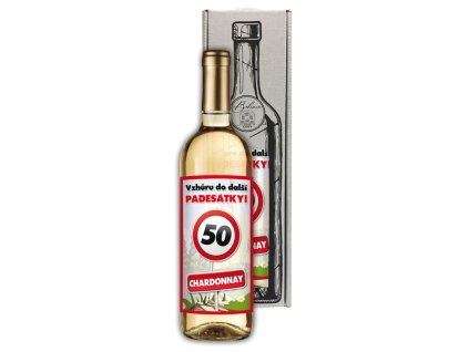 Dárkové víno - Vše nejlepší 50 - bílé 750ml
