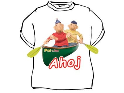 Tričko -  Ahoj - Vodáci - Pat a Mat