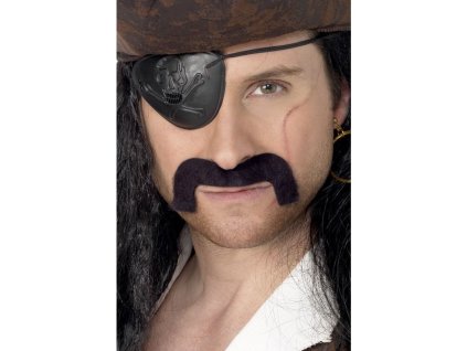 Knírek pirát černý