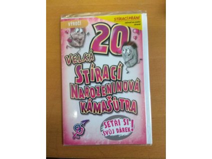 Přání - stírací - 20  let