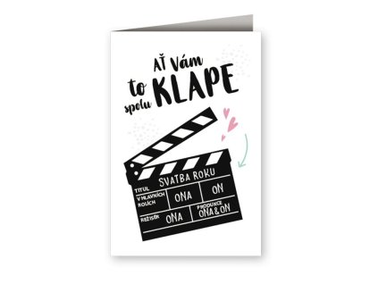 Přání k svatbě - ať vám to spolu klape