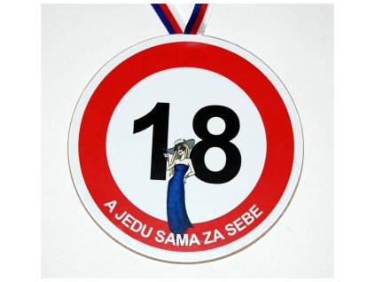 Medaile k 18. narozeninám pro ženu – vtipný dárek k plnoletosti